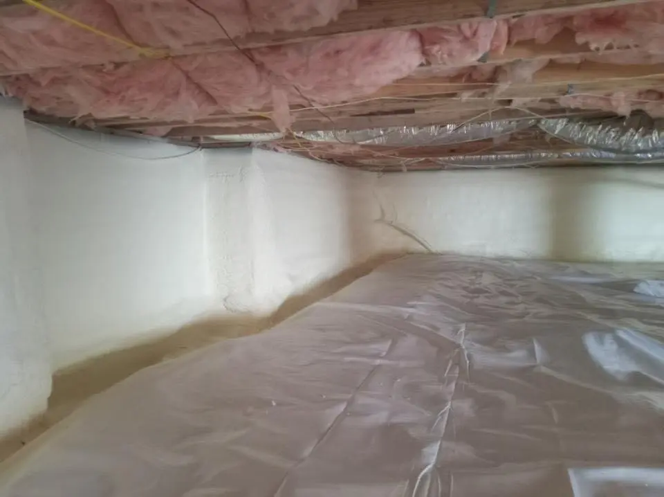 Crawl space encapsulation with closed-cell spray foam for Spray Foam Roofing in Big Lake